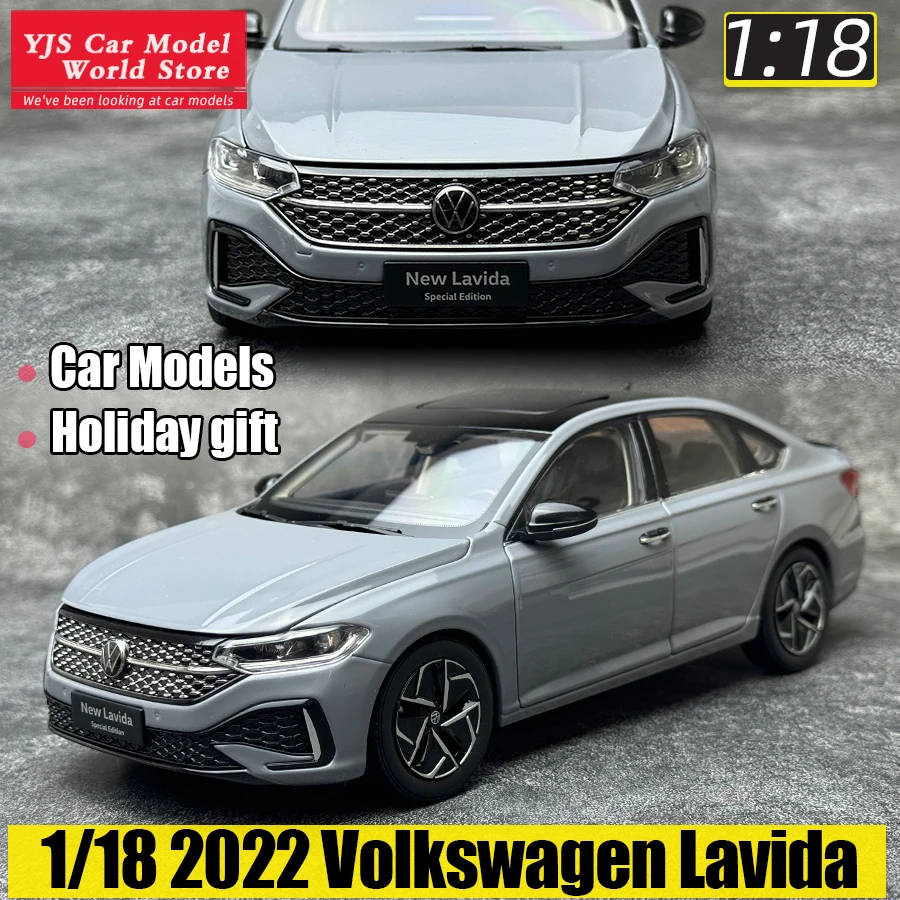 

Volkswagen New Lavida 2022 Blue Gray 1:18 scale sedan Alloy car model Static display Holiday gift collection diecast model