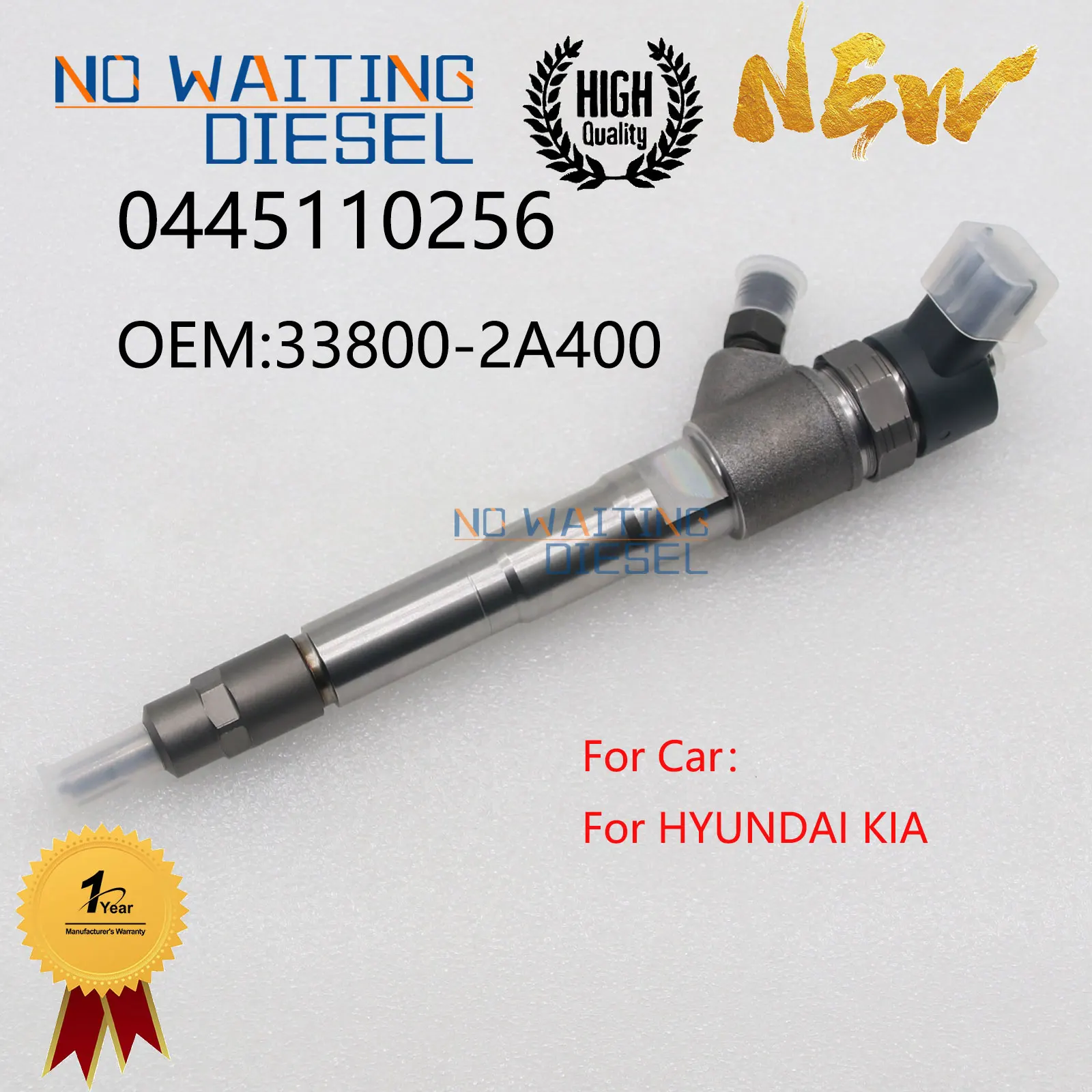 

0445110256 Fuel Injector Assembly 33800-2A400 Diesel Injection Parts 0 445 110 256 For Bosch Injector