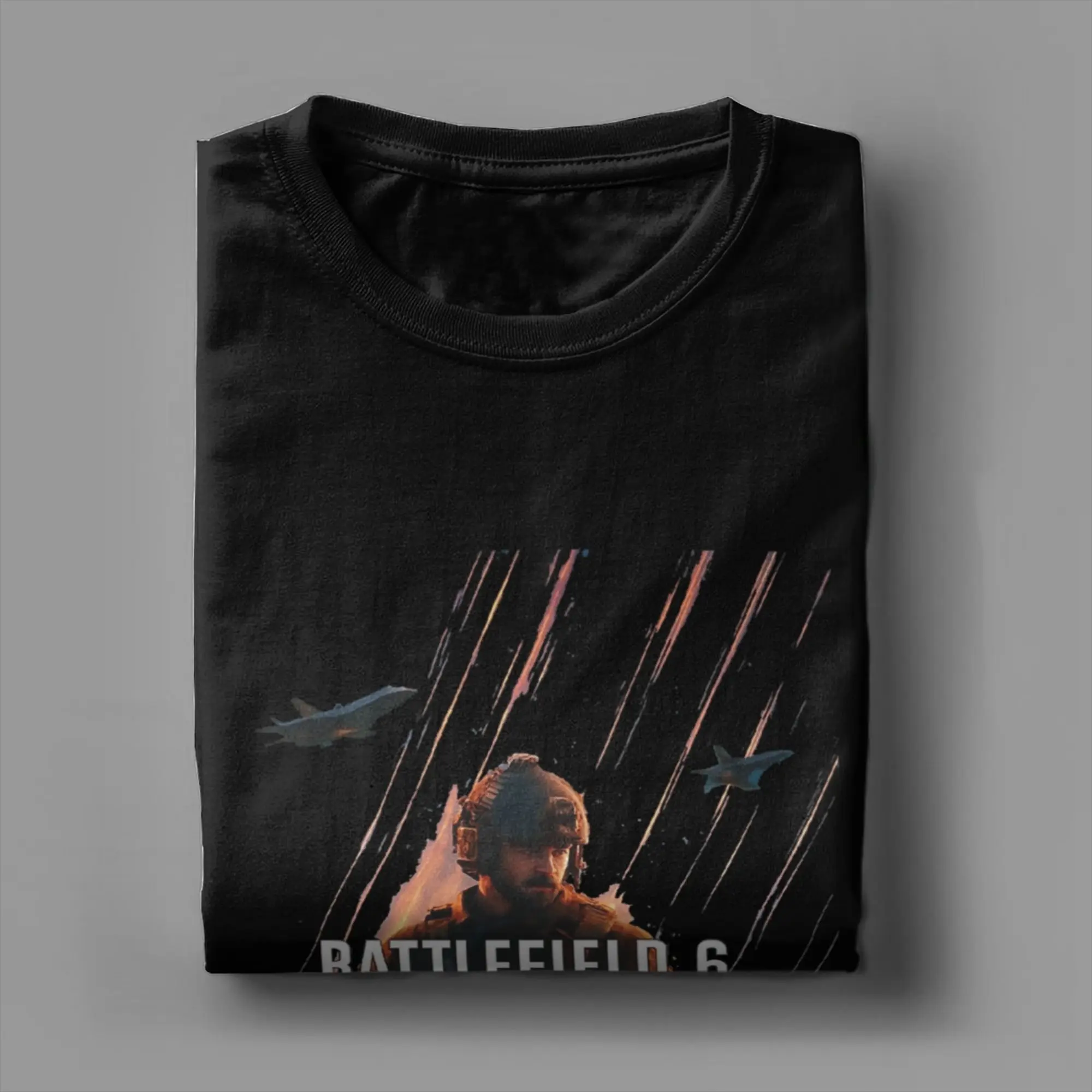 الرجال النساء ساحة المعركة 6 ألعاب مضحكة BF6 قميص القطن جديد وصول تي شيرت تجهيزات الملابس #3