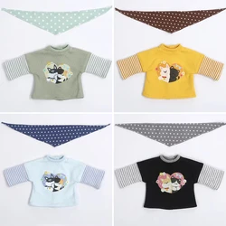 30cm 40cm BJD Clothes Cartoon Print T-shirt Long Sleeve Top for 1/6 1/4BJD Big 1/6, Yosd, Mdd, Bear Sweater Doll Clothes
