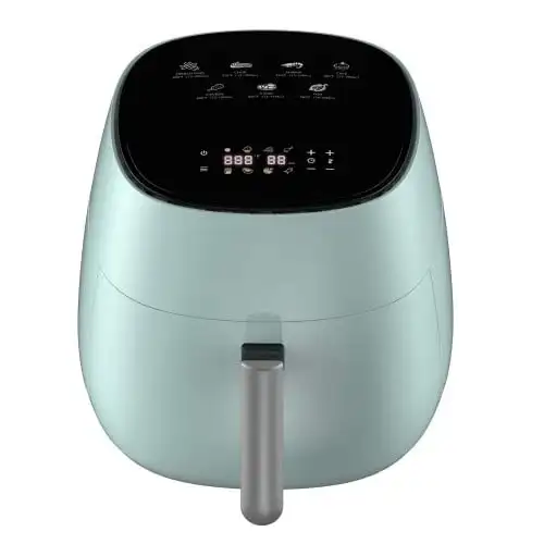 4L Air Fryer, 1400W Hot Air Circulation, 7 Preset Modes, LED Touch Screen, Non-Stick Basket, Auto Shut-Off, Oil-Free Healthy Coo