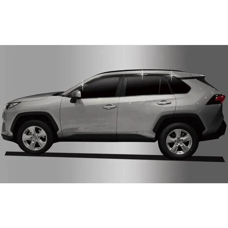 2019 2020 2021 2022 2023 2024 / Window Deflectors Tape-On Rain Guards Window Visors 6 Pcs Set for Toyota Rav4