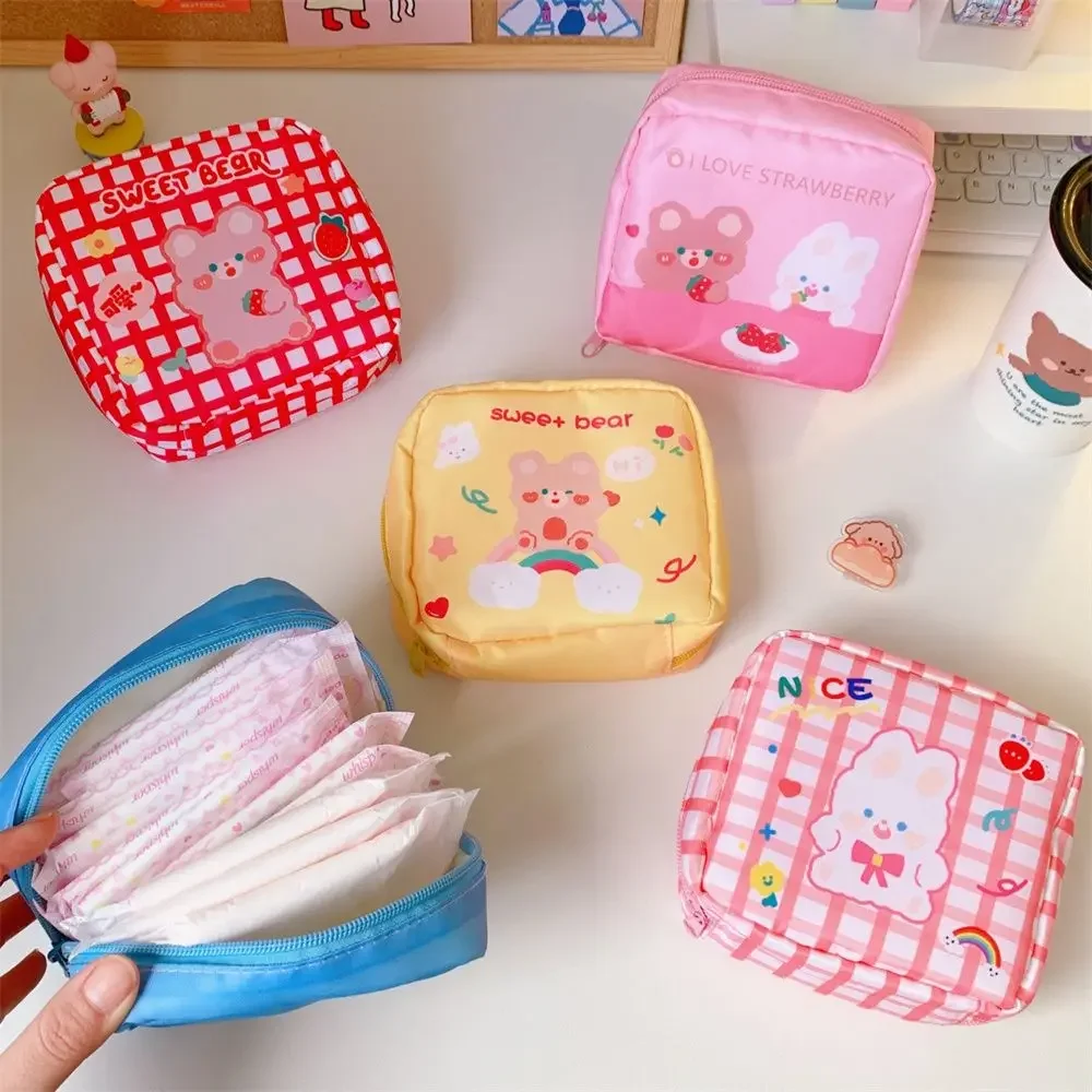 Women Tampon Storage Bag Sanitary Pad Pouch Women Napkin Towel Cosmetic Bags Organizer Tampon Holder Organizer