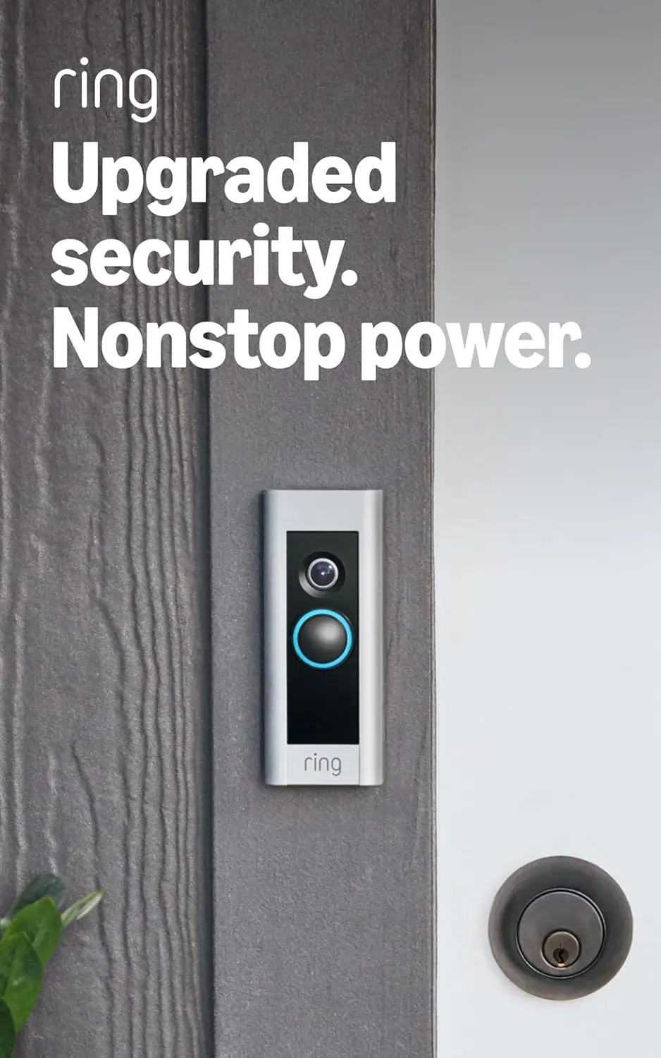 

Upgraded Wired Video Doorbell Pro with Enhanced Security and Sleek Design, Requires Existing Wiring