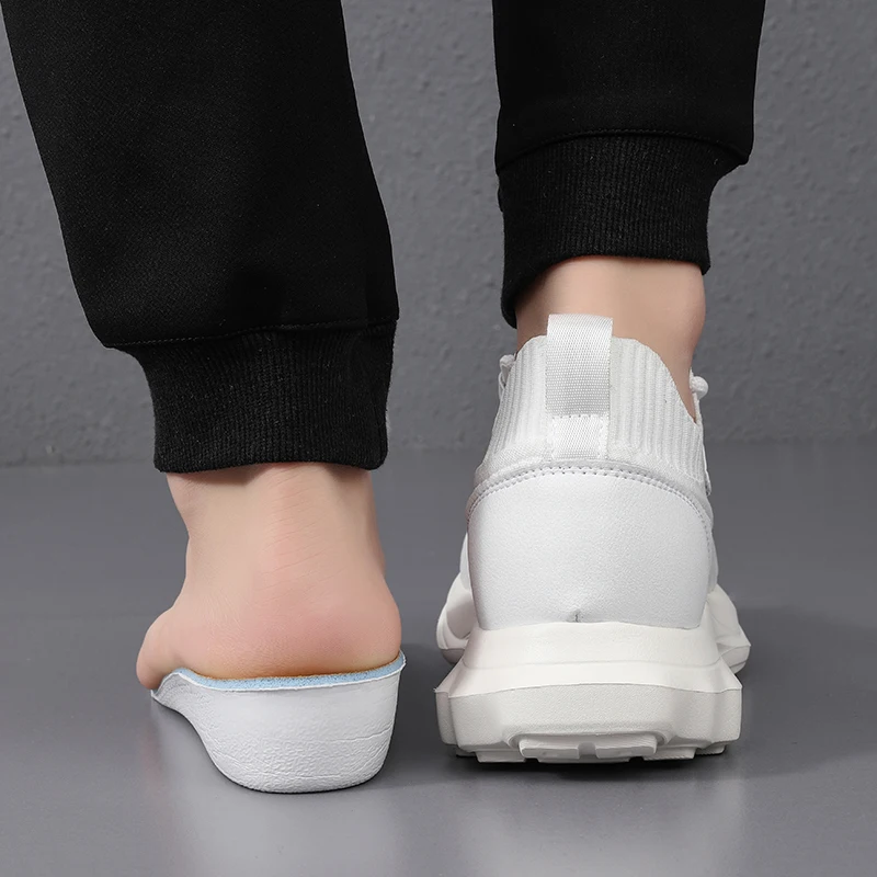 Increasing  Men Sneakers Casual Heightening Shoes 8cm Height Increase Shoes for Summer Breathable 6cm Elevator