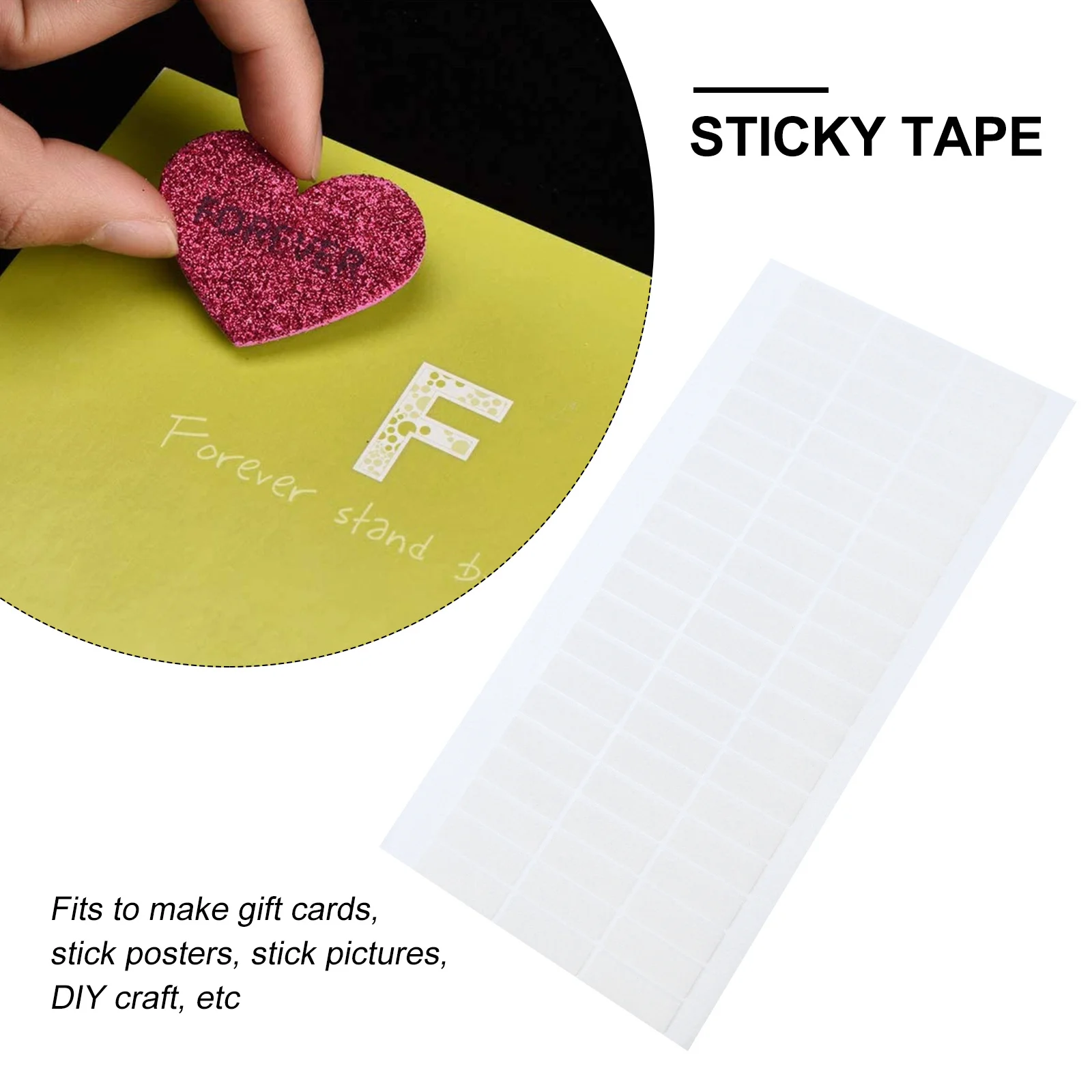 60 قطعة شريط لاصق على الوجهين إيفا شرائط لاصقة سلسة قابلة للنزع الحرفية الديكور Diy بها بنفسك لوازم تصاعد الشريط للجدران