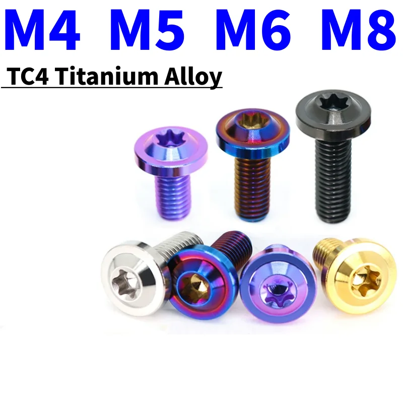 M4 M5 M6 M8 TC4 Titanium Bolt Truss Head Plum Torx Screw For Part Motorcycle Modification Fasteners Length: 10–60 mm