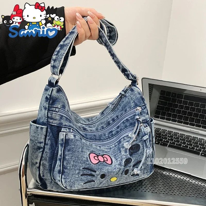 

Hello Kitty New Women's Shoulder Bag Cartoon Women's Shoulder Messenger Bag Large Capacity Casual Fashion Women's Bag