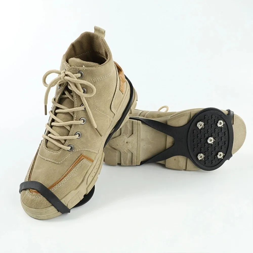 1 Pair New 5/8 Teeth Ice Gripper Spike Universal Spike Spike Grips Cleats Anti-Slip Shoe Covers For Shoes