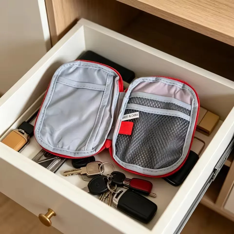 Portable First Aid Medical Kit Travel Outdoor Camping Emergency Medicine Storage Bag Travel Mini EDC Pouch Organizer Pill Case