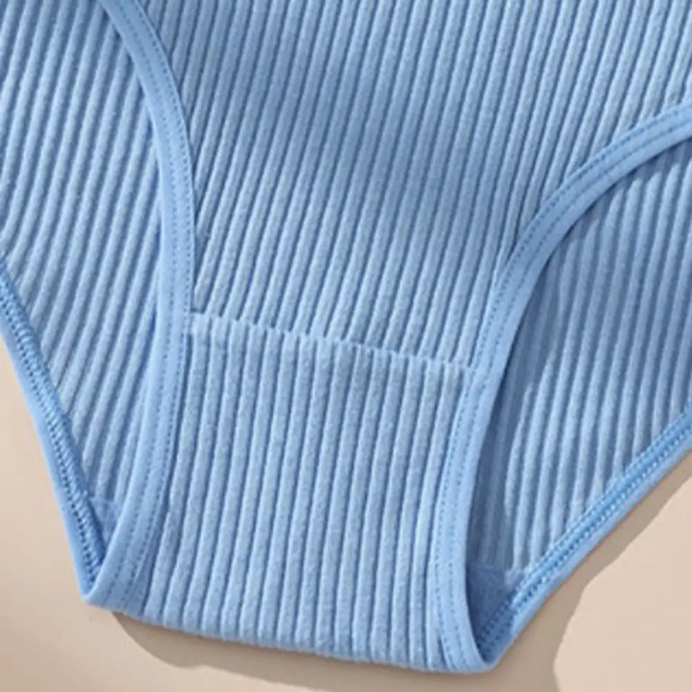 Sexy Low Rise Women Women Panties Cotton Thongs for Women Low Rise Ribbed Panties Soft Breathable Stretch Underwear 97