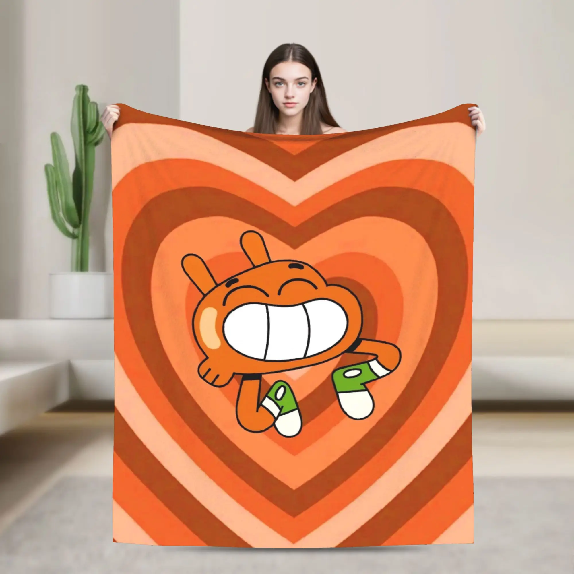 Darwins Heart Blanket Amazings Gumballs Flannel Funny Breathable Throw Blankets for Bedspread Spring/Autumn