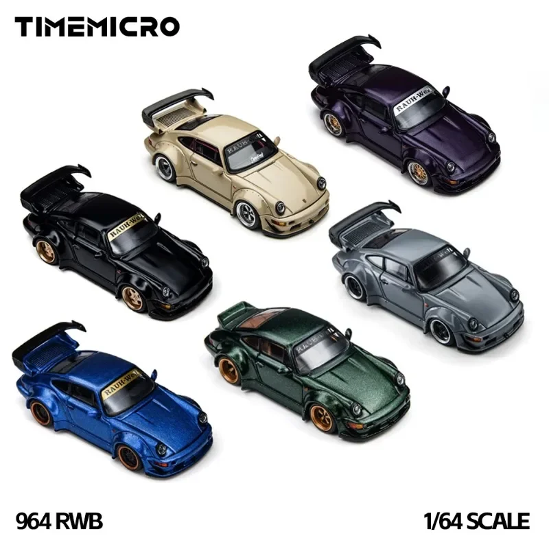 TM PSC 1/64 964 RWB Purple in Stock Alloy Motor Vehicle Toy Die-casting Metal Model Collection Gifts