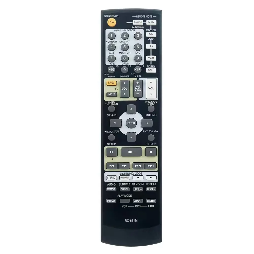 

New Remote Control RC-681M Use for Onkyo Power Amplifier A/V Receiver Controller Replacement
