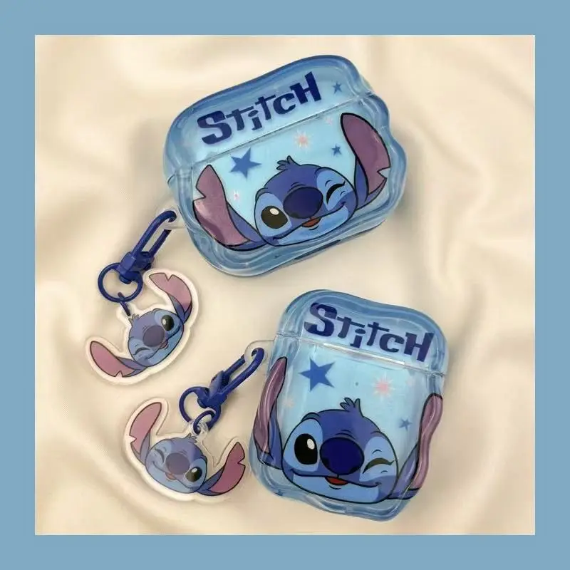 

Stitch Earphone Case Cartoon Cute Blink Pattern AirPods Pro Apple Bluetooth Model Universal Creative Earphone Protective Cover