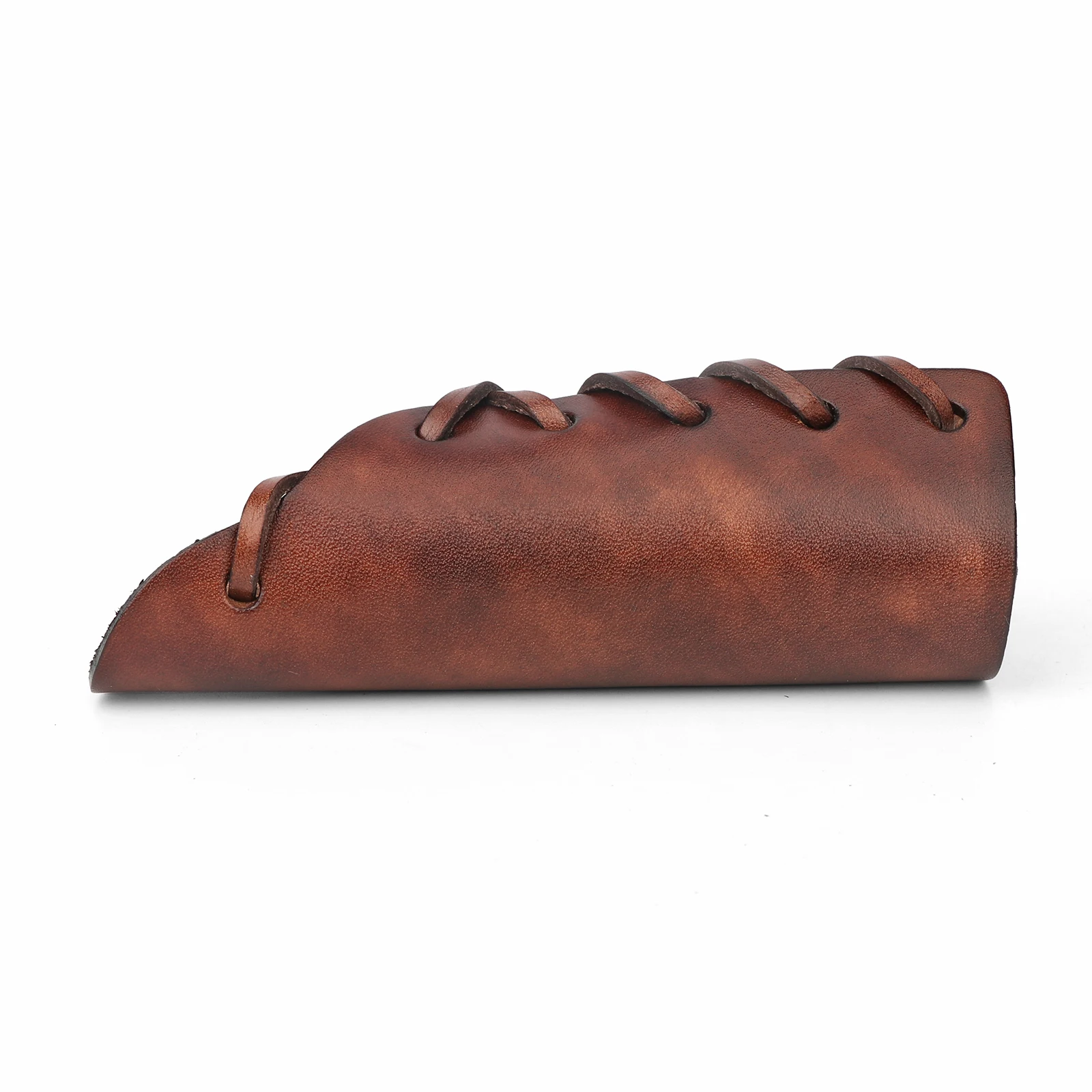 Tourbon Vera Pelle Ascia Martello Hatchet Collare Logjack Maniglia Guard con Occhielli Lacci Strumenti Custodia Guaina Accessori