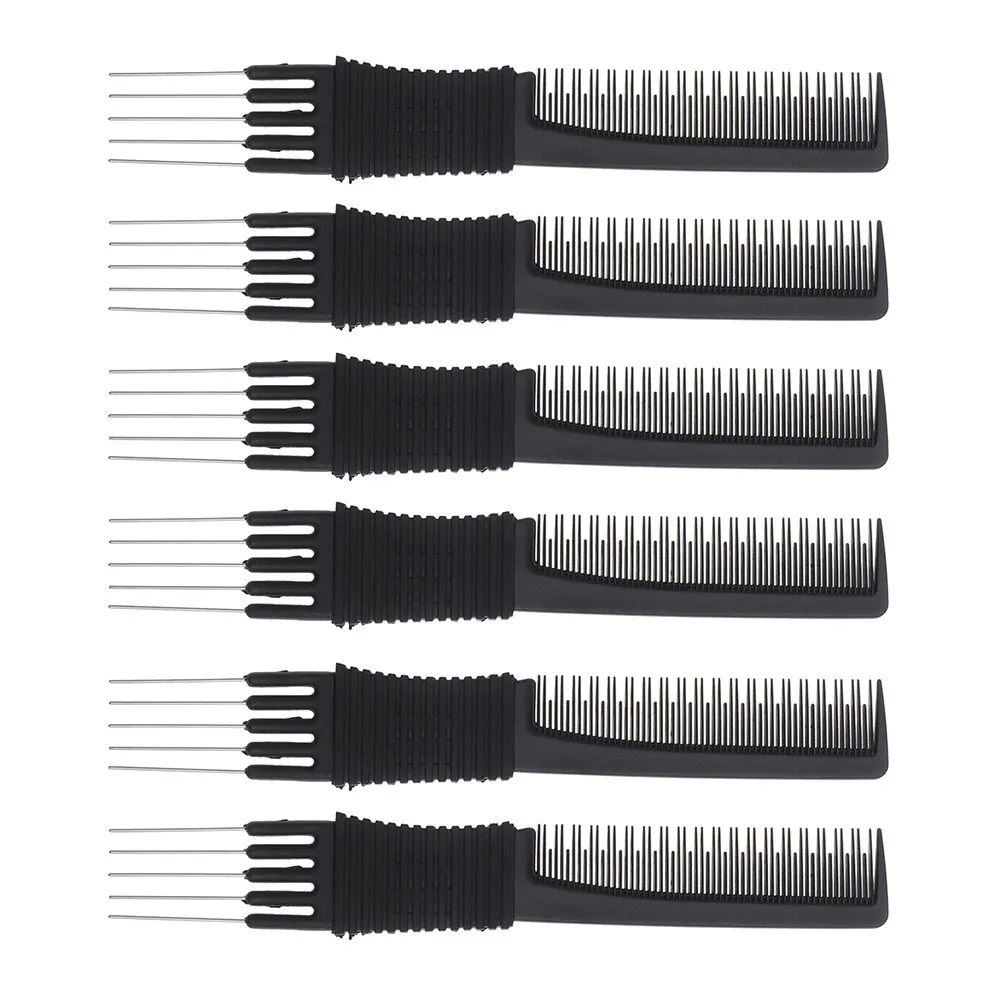 6pcs Professional Tail Comb Multi-Function Portable Hairdressing Accessory For Styling Smooth Neat Hair Growth Tool Gift Hair