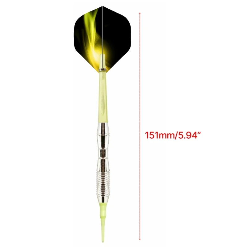 3Pcs Indoor Plastic Soft Tip Darts Professional Soft Tip Darts Easy to Use