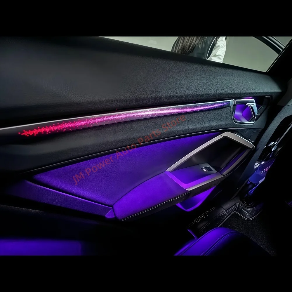 LED Ambient Light  For Audi Q3 201-2025 Atmosphere Lamp Car interior lighting Upgrade car accessories Silver decorative strip