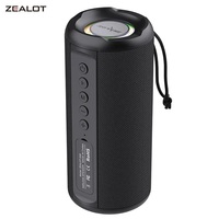 ZEALOT-S46 Powerful Bluetooth Wireless Speakers Audio Center Portable Mini Subwoofer Colorful Sound System FM Radio USB