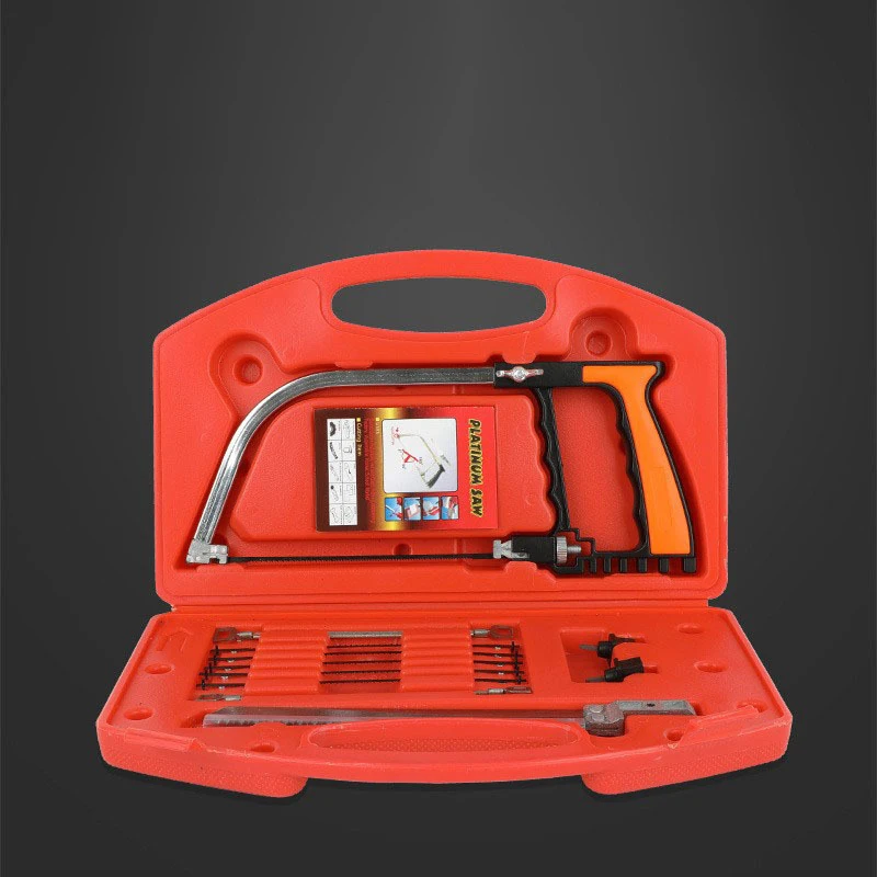 منشار سحري صغير متعدد الوظائف من سبائك الألومنيوم منشار فولاذي منشار النجارة مجموعة قوس منشار يدوي #2