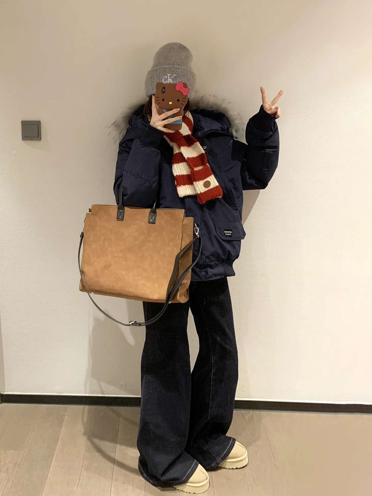 

Женская осенняя парка с натуральным мехом, в клетку, с боковыми пуговицами, матовая, с завязками, водонепроницаемая, простая, с множеством карманов, приталенная, с покрытием