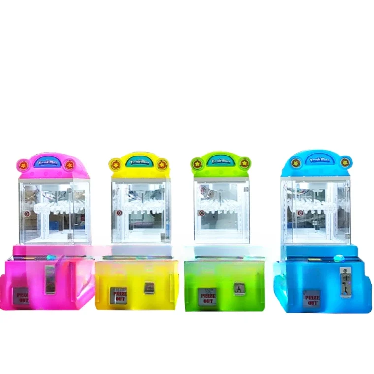 

-Mini Arcade Claw Doll Game Machine Coin Operated Toy Claw Crane Machine Claw Clips Machine