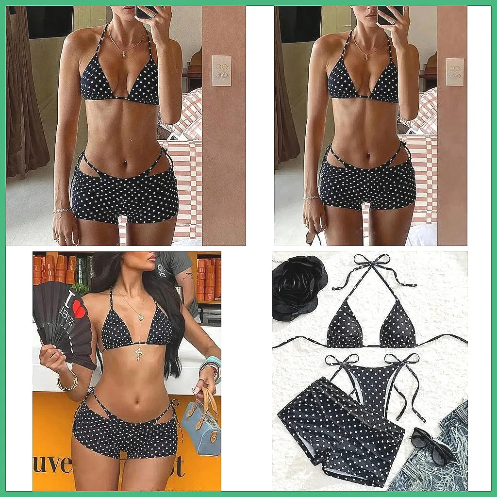 

2026 Sexy Brazilian Bikini Set for Women, 3-Piece Swimwear Beach Bathing Suits