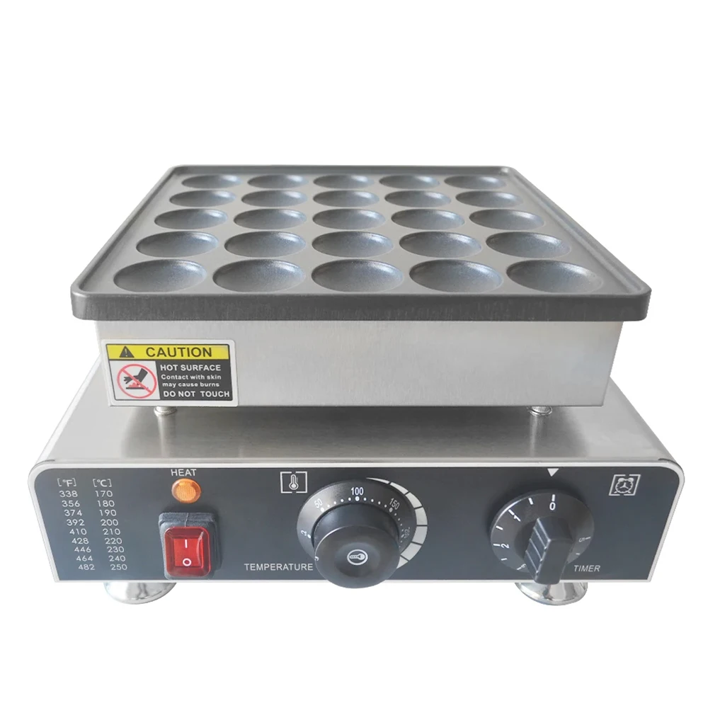 25 Holes Non-stick Pancake Machine XEOLEO Dorayaki Poffertjes Maker