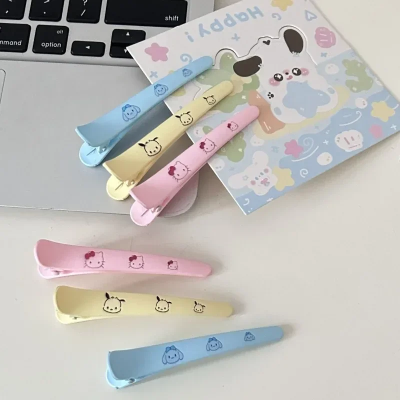 2 Hello Kitty cartoon hairpins Cute duck Beak clip Girl headwear Student headwear accessories gift