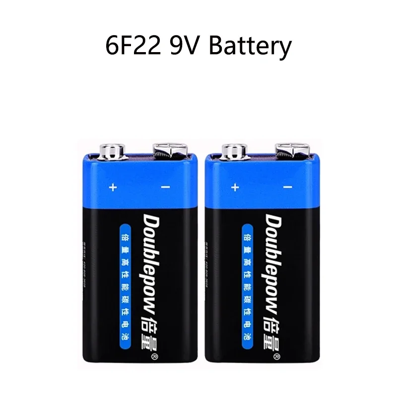 2PCS 6F22 9V Battery Dry Batteries for Multimeter Microphone Disposable Battery 6F22 Battery