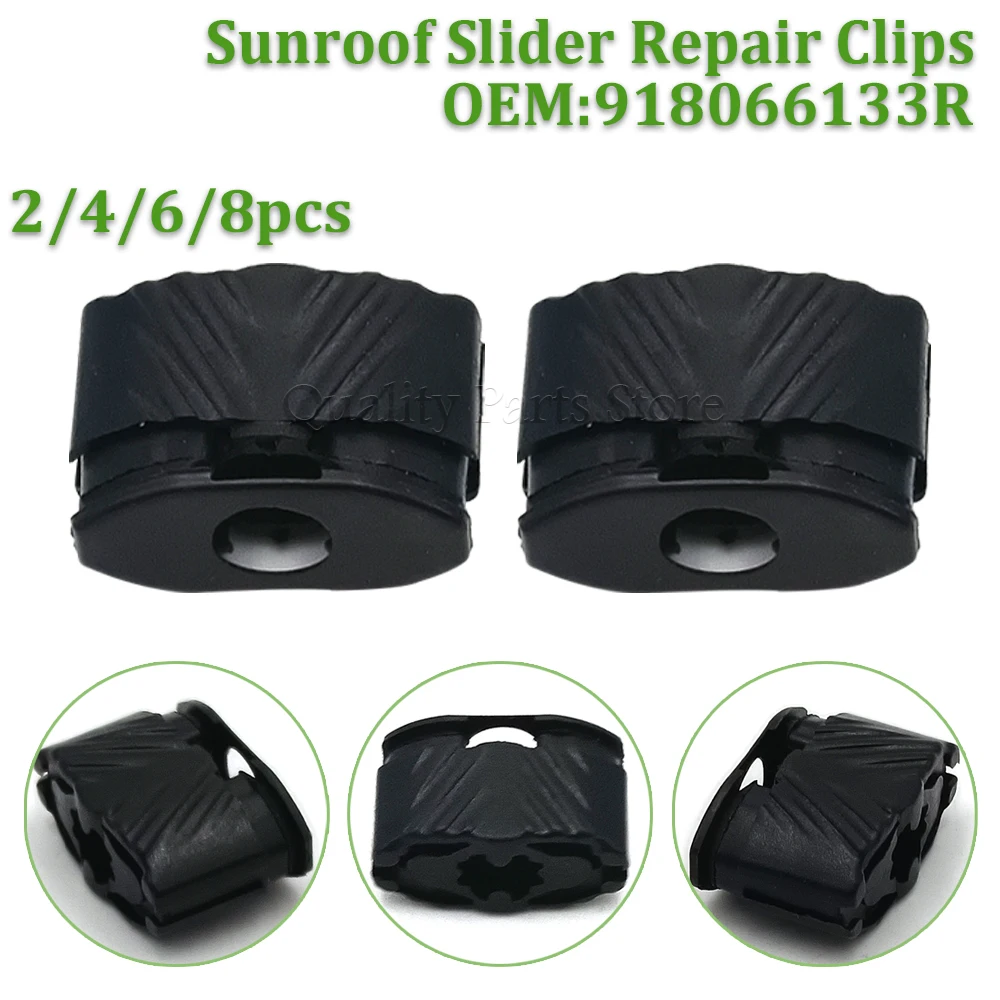 New Sunroof Slider Repair Clips 2/4/6/8 Pcs For Renault Megane 3 Origin Auto Part 918066133R 7701209744