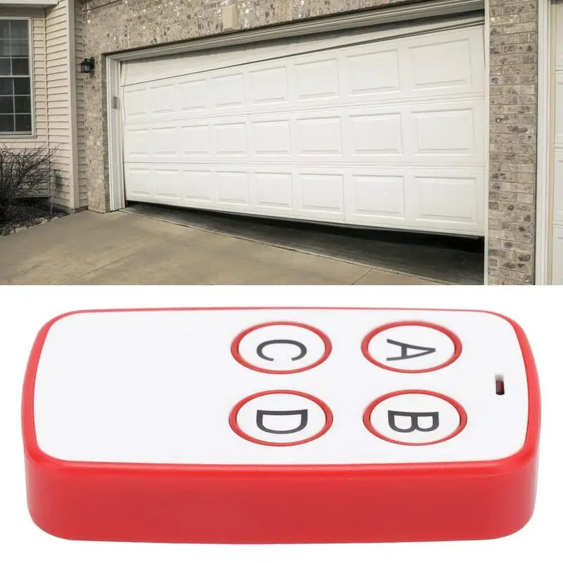 Garage Opener Remote Cordless Gate Opener Duplicator 4-Buttons Cloning Remote Control 433 MHZ Replacement Electric Gate Remote