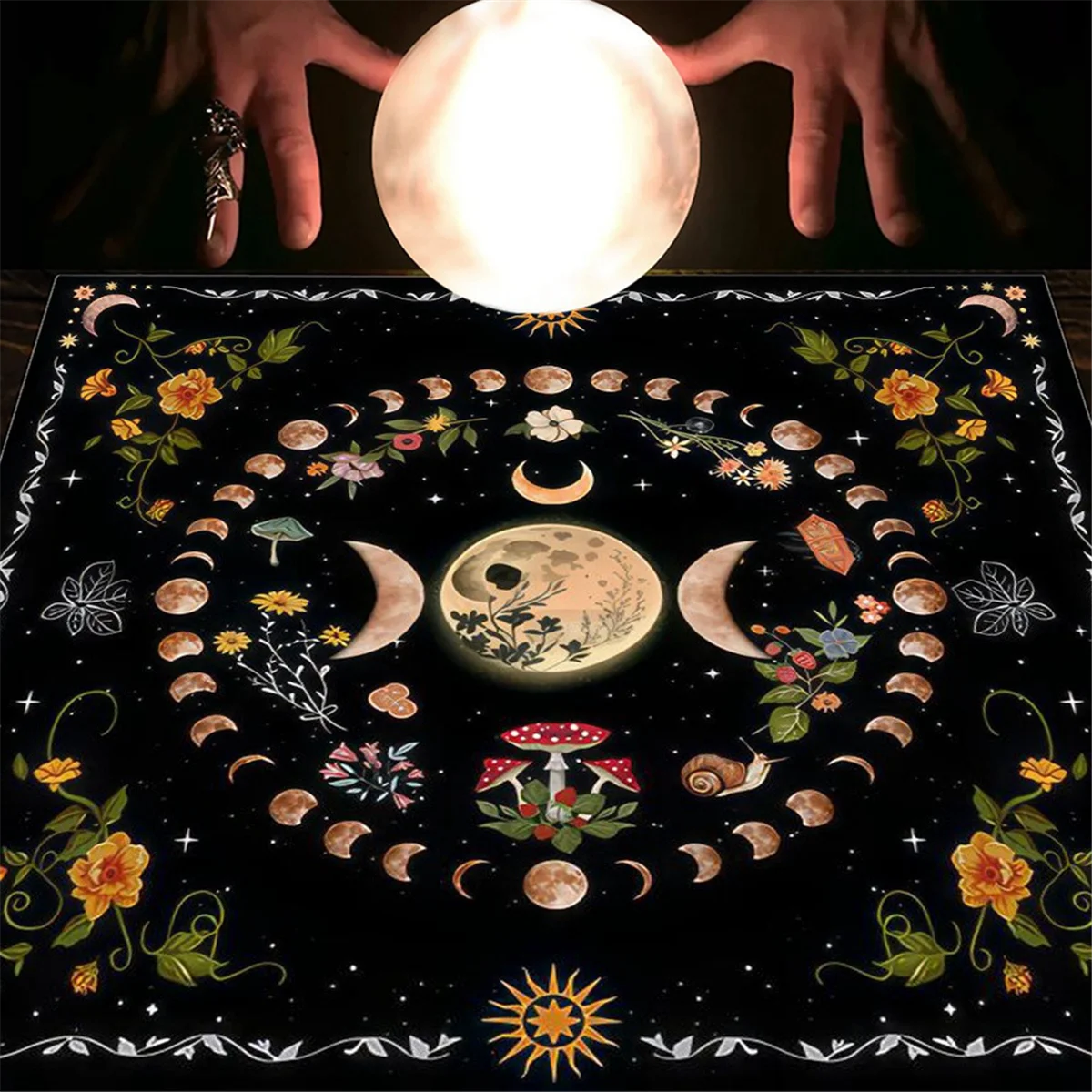 Tarot Card Tablecloth, Fortune Telling Card Mat, Board Game Cloth Mat, Board Game Decoration Tableclot