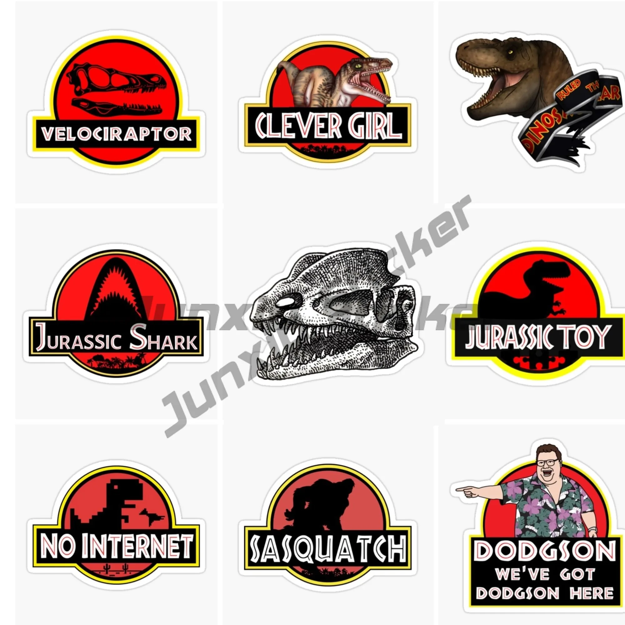 

Creativity Jurassic Park VELOCIRAPTOR 004 Car Stickers Bumper Bodywork Windshield Window Vinyl Waterproof Cover Scratches Kk