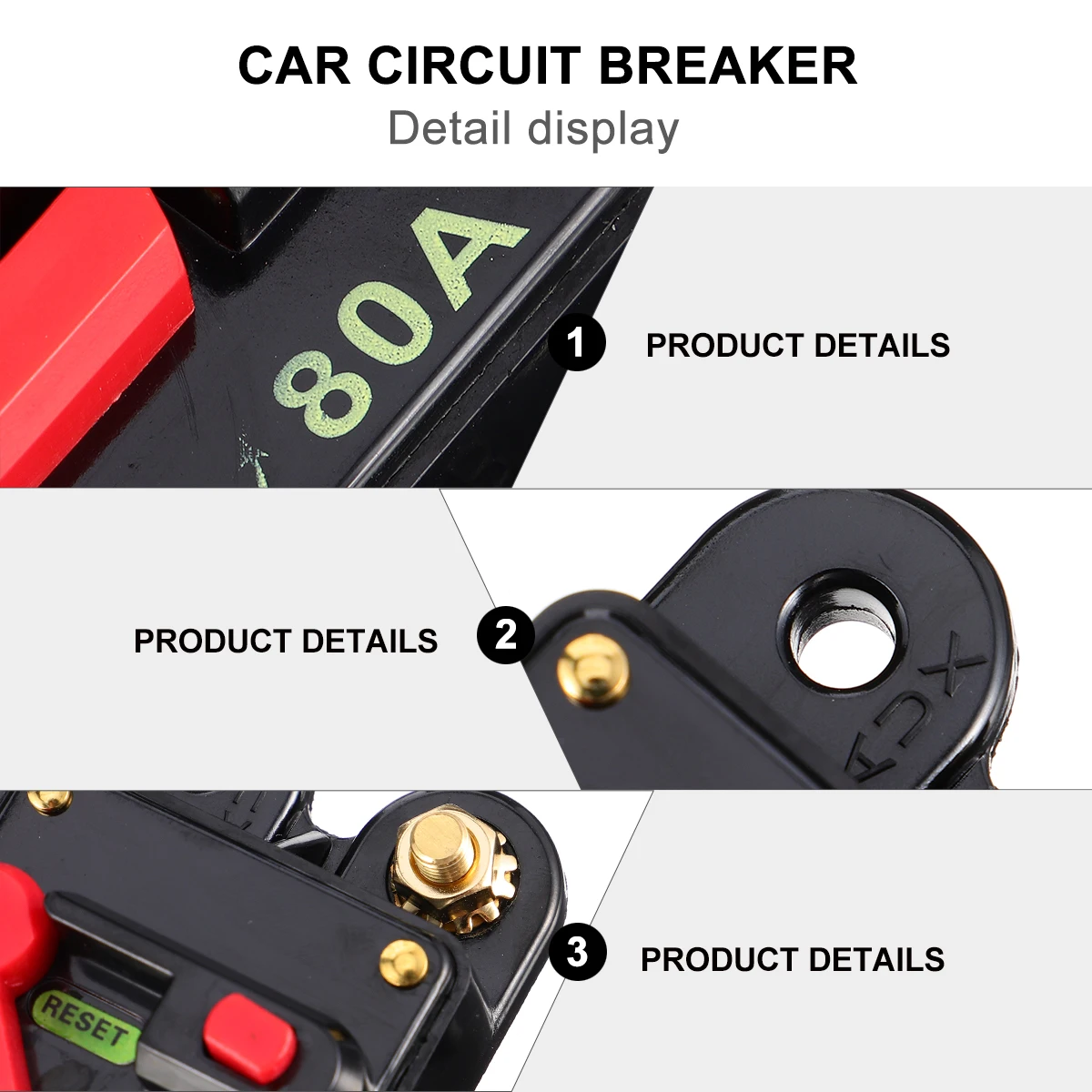 

Self-recovery Circuit Breaker Fuse Holder Protection Car Reset Power Supply Automotive Audio Accessory