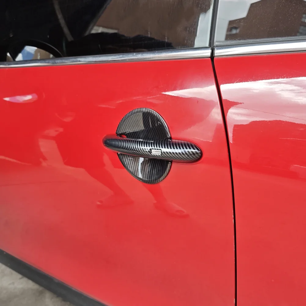 

Накладка на дверную ручку, декоративная накладка на дверную ручку, установка без сверления, материал АБС, защита от царапин, черная отделка под карбон