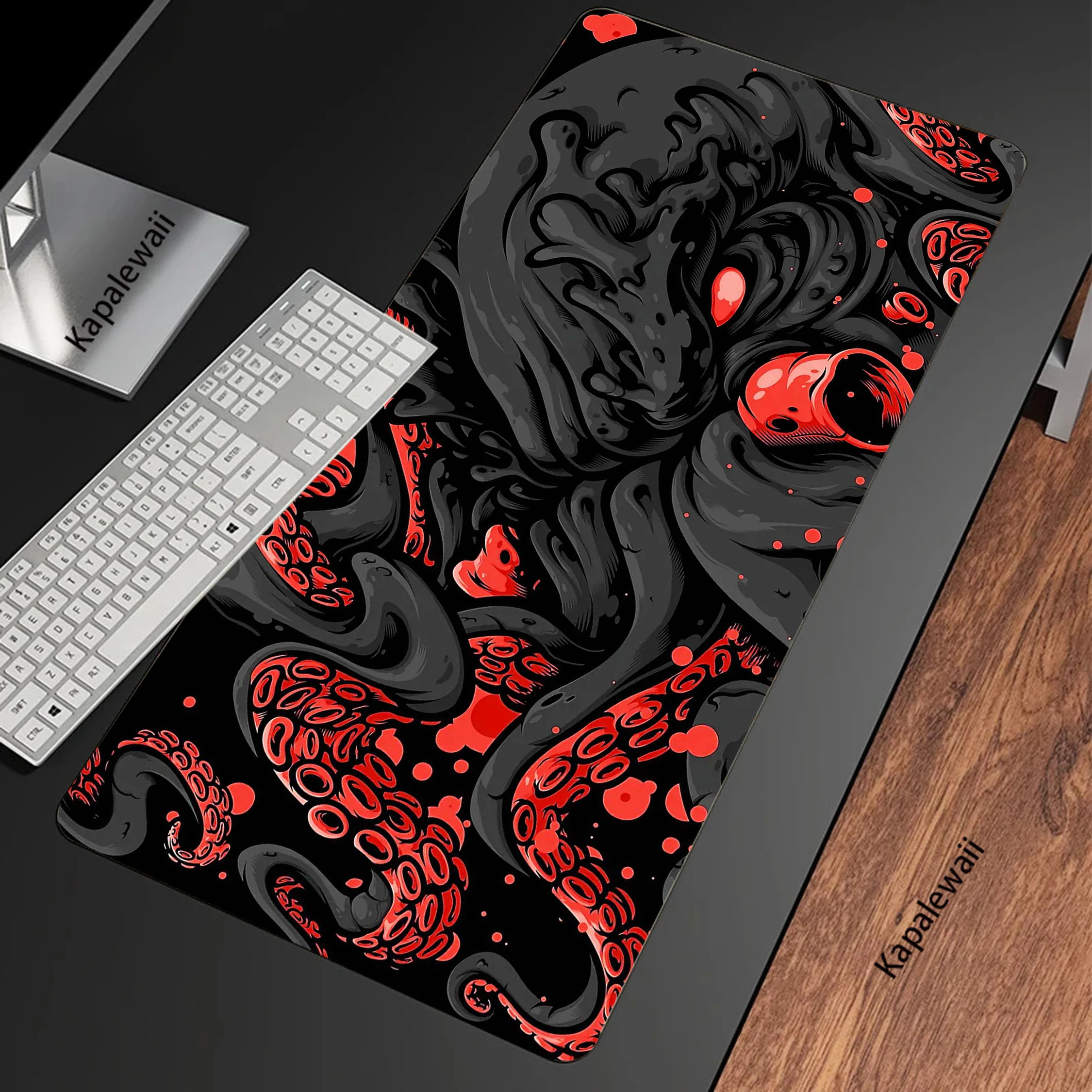 

Octopus Monster Large Mousepad Oni Game Mouse Pad Gamer Mouse Mat Gaming Accessories Keyboard Pads Locking Edge Speed Desk Mat