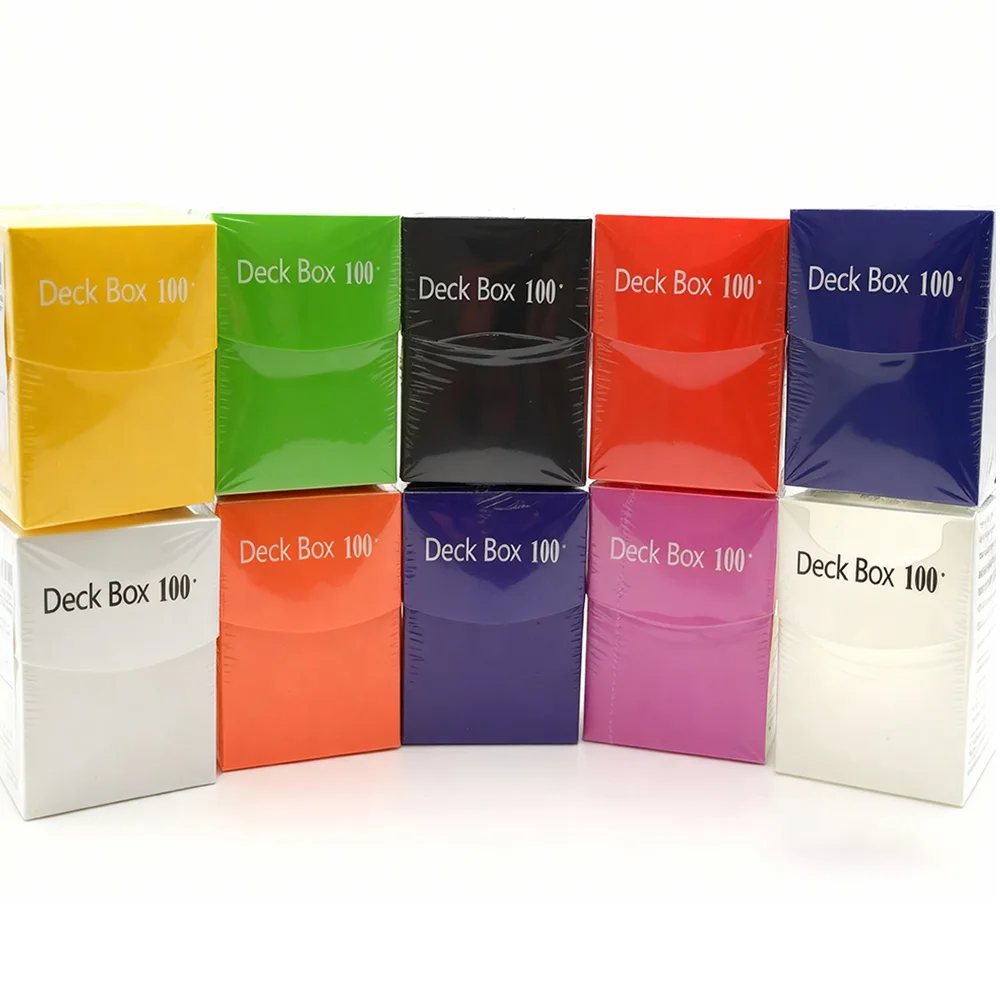 

100+ Capacity Trading Card Storage Box Sports Card Deck Box for Pokemon Magic YuGiOh Collectible Cards Case Card Organizer