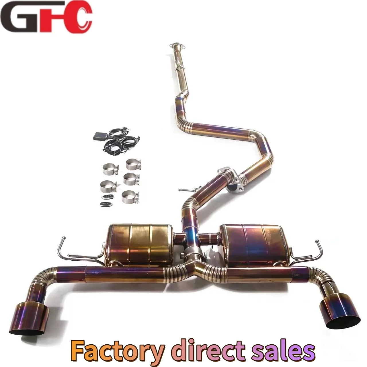 

Exhaust Pipe for 2018 Hyundai I30 N 2.0T Titanium Alloy Catback Valvetronic Muffler High Performance Exhaust System