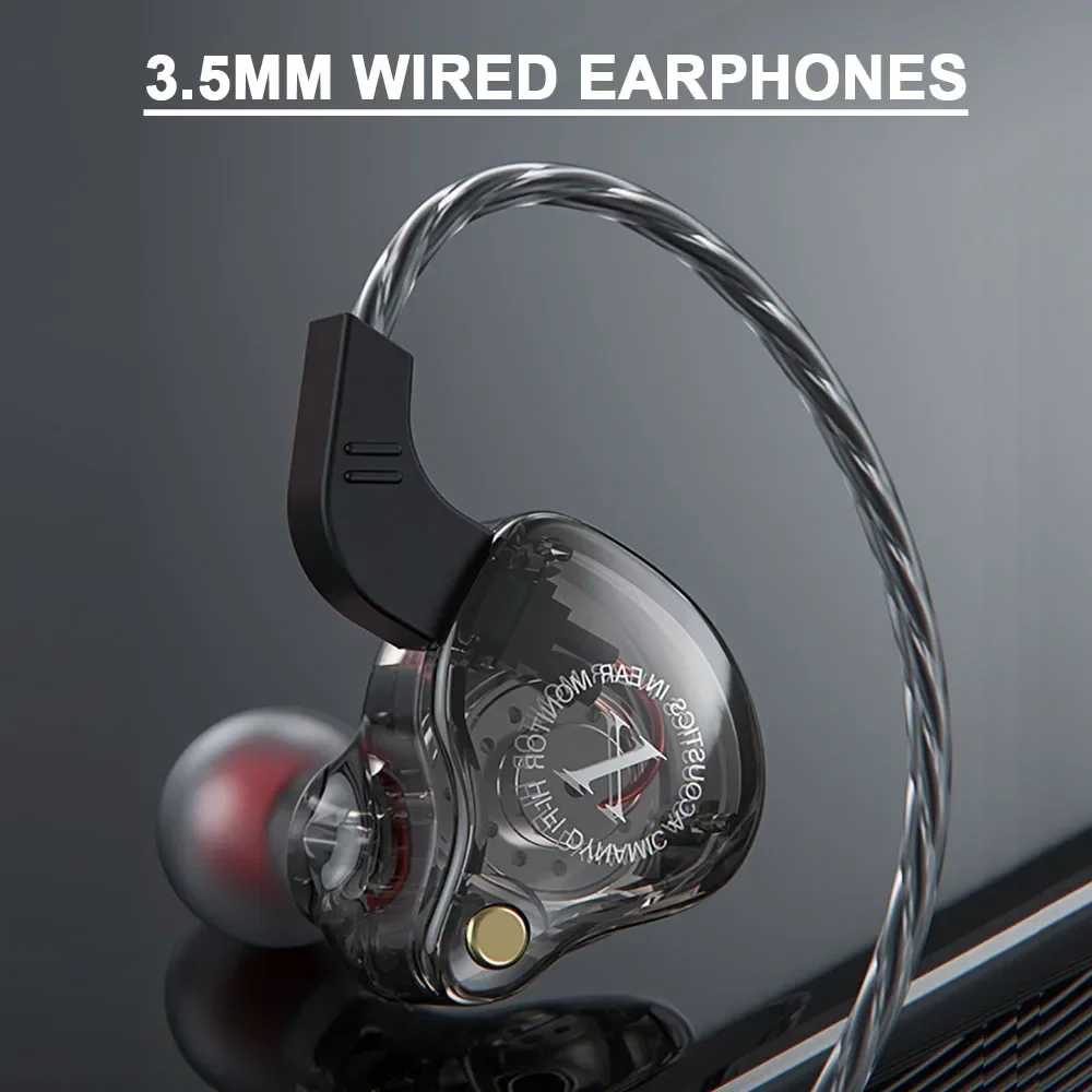 Earphones Wired Headphones HIFI Bass 3.5MM Wired in-Ear Headset Common Headset Game Subwoofer Mobile Phone Headset