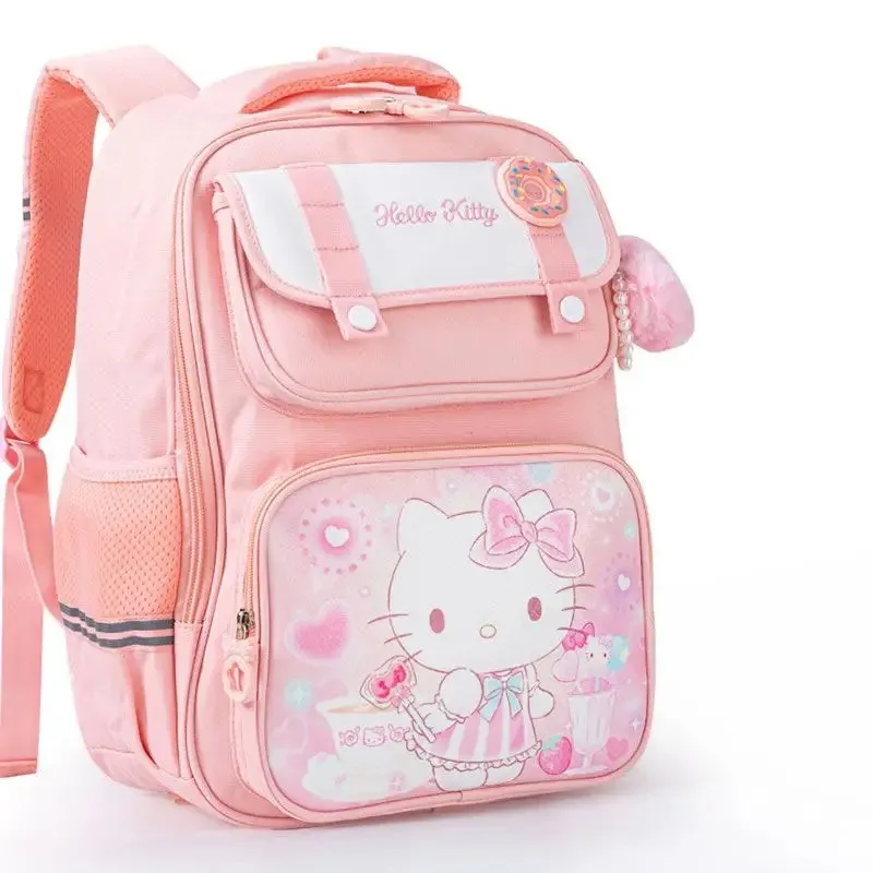 Sanrioed Kuromi Melodie Cinnamoroll Hello Kitty Kinderen Rugzak Schattige Schooltas Student Cartoon Grote Capaciteit Schoudertas Cadeau