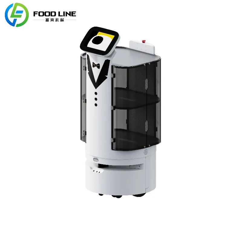 نظام توصيل صينية الطعام الأوتوماتيكية لروبوت تقديم المطاعم الذكي للفنادق وأعمال تقديم الطعام