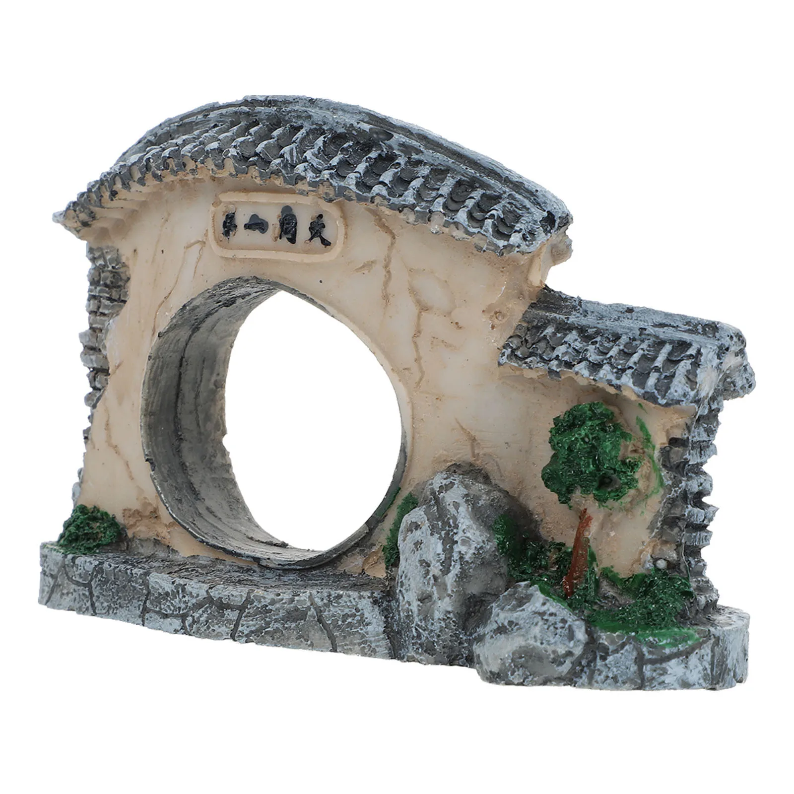 

1Pcs Aquarium Gate Decor Resin Craft Ornament Fish Tank Landscaping Artificial Gate Scene Layout Prop for Aquarium Supplies