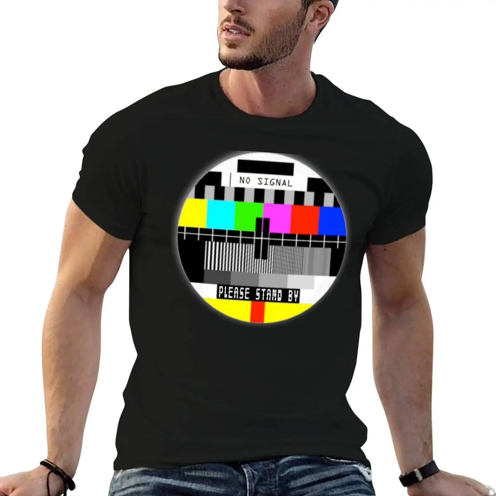 No signal Old TV Screen Funny T-Shirt UV Protection Outdoor Tee Shirt