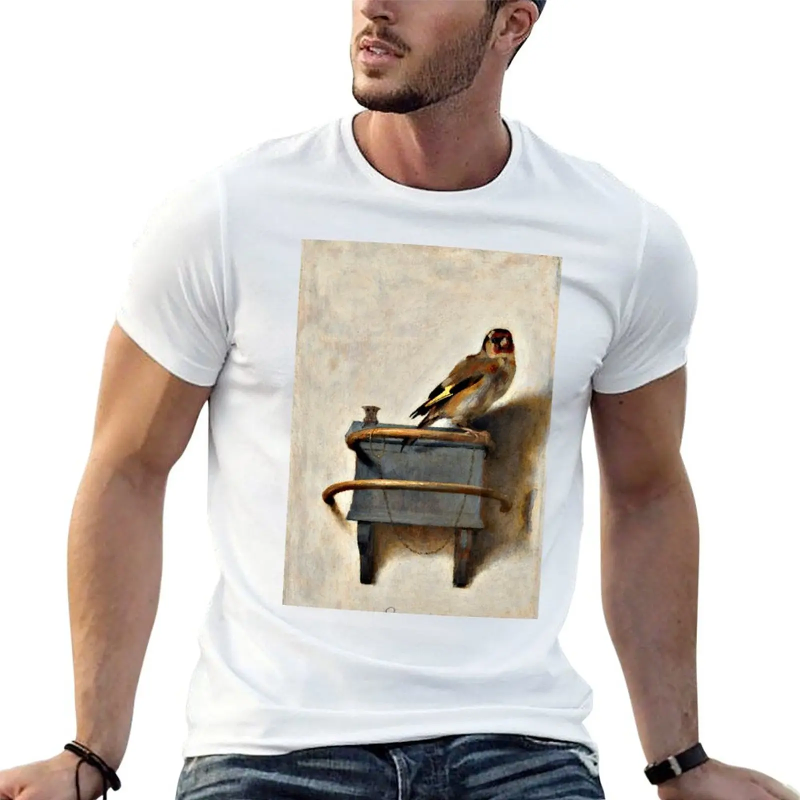 

Carel Fabritius - The Goldfinch T-Shirt kawaii clothes summer clothes fitted t shirts for men
