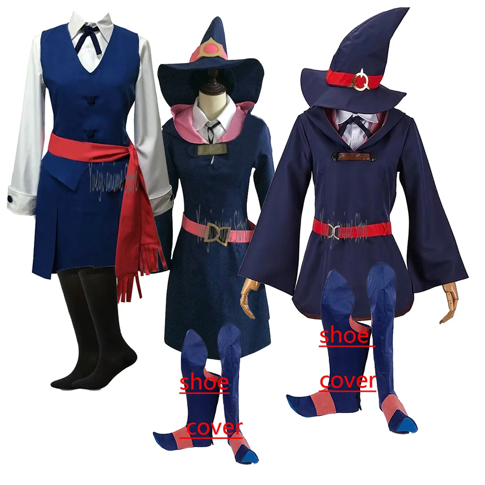 

Women's Cosplay Kagari Little Witch Costume Dress Halloween Party Suit- customized