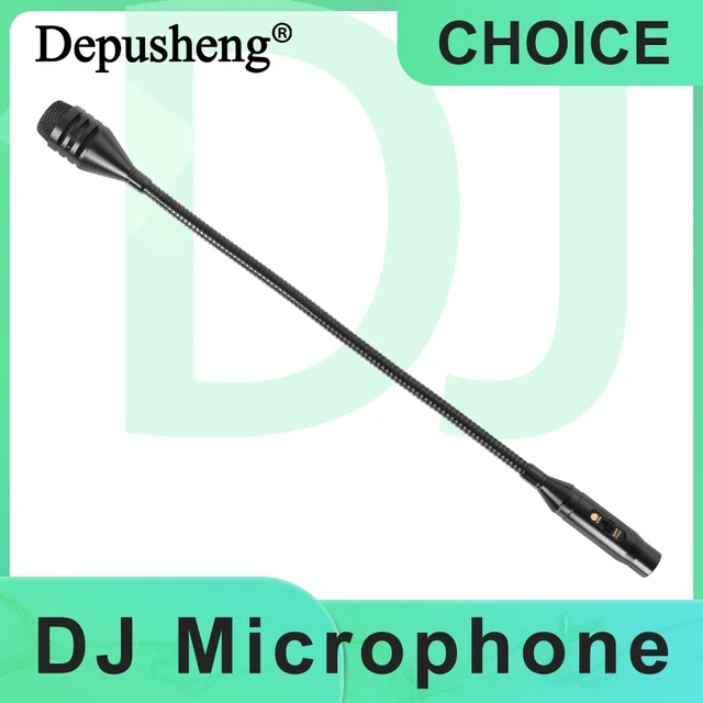 Depusheng profesjonalny dynamiczny mikrofon DJ z przełącznikiem do miksera dedykowany mikrofon do krzyku na dyskach KTV Bar mikrofon DJ na gęsiej szyi