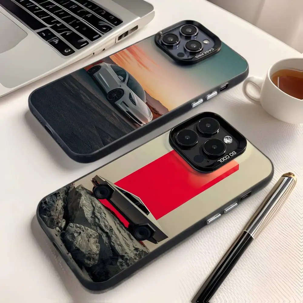 

Electric T-Teslaes-S Car Phone Case For iPhone 16,15,14,13,12,11,8,7,Pro,Max,Plus,Mini,XS,SE Anti Fall Black Matte Hard