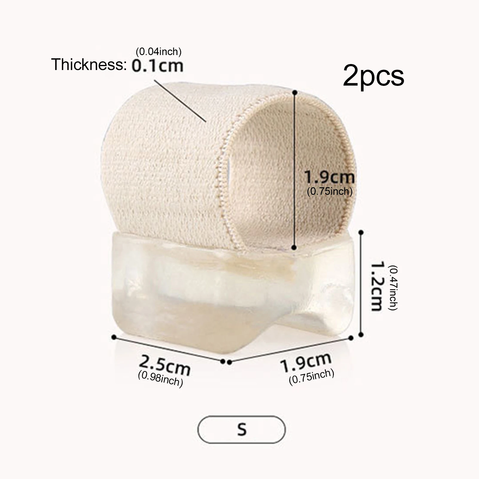 Orthopädische Zehenspreizer aus Silikon, überlappender Zehenspreizer, Bunion-Zehenspreizer, geeignet zur Reduzierung von Hammerzehen